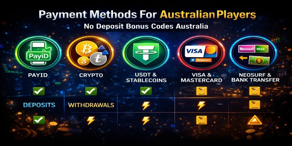 Payment Methods For Australian Players