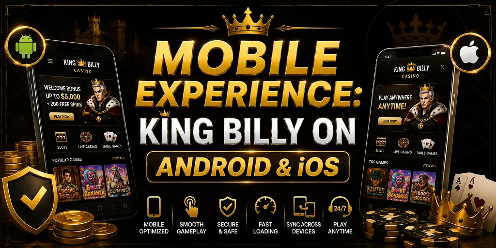 Mobile Experience King Billy On Android & iOS