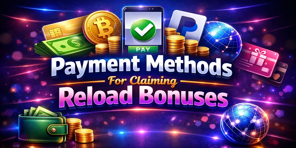 Payment Methods For Claiming Reload Bonuses