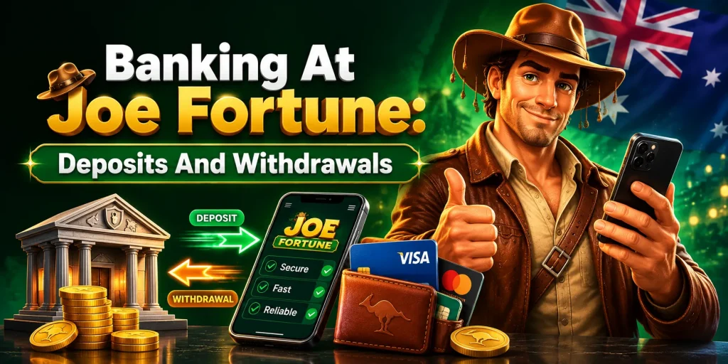 Banking At Joe Fortune Deposits And Withdrawals