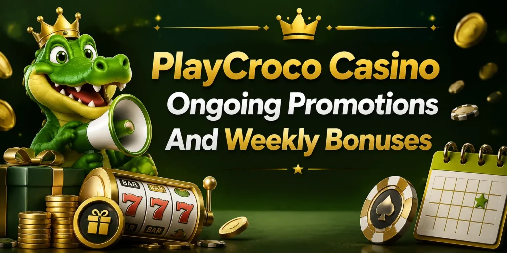PlayCroco Casino Ongoing Promotions And Weekly Bonuses